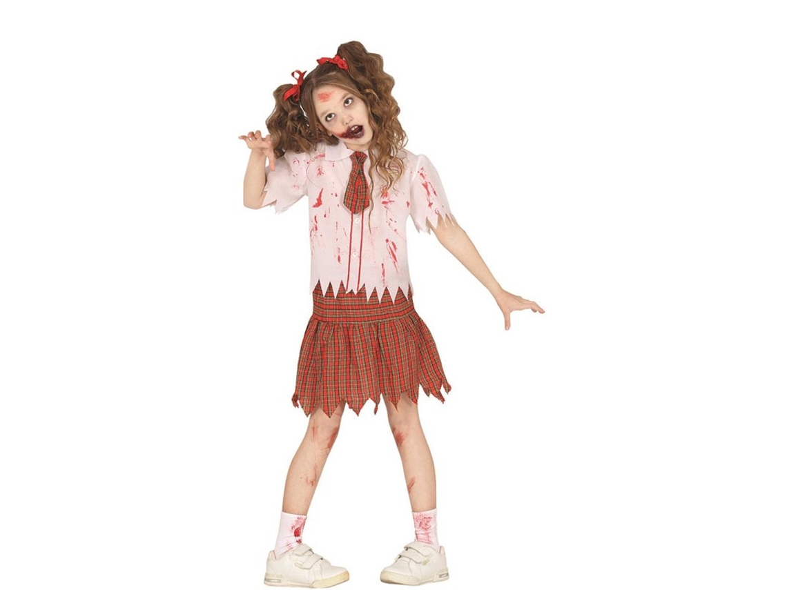 Fantasia de colegial zumbi para menina