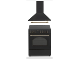 Pack Solthermic Combo Fogao Eléctrica Vitroceramica Con Forno Exaustor H60pr