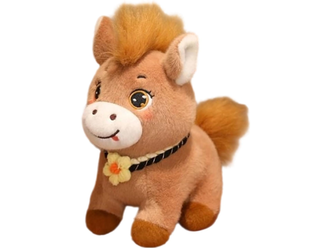 Cavalo De Pelúcia Fofo Com Olhos Grandes Para Meninas, Cavalo De Pelúcia Para Bebê, Para Berçário, S