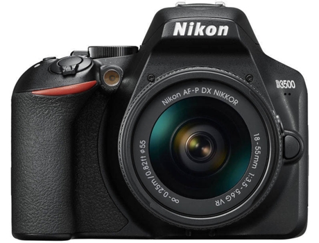Máquina Fotográfica NIKON D3500 + AF-P DX NIKKOR 18-55mm f/3.5-5.6G VR (DX)