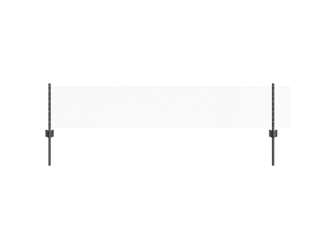 Conjunto 1 Painel De Cerca Vidaxl Cinzento Aço (10 X 0,4 M)