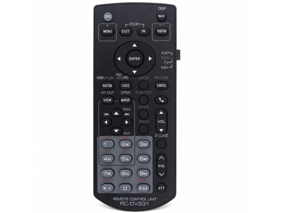 Comando À Distância Rc-dv331 Compatível Com Autorrádios Kenwood Ddx8019 E 80224bt