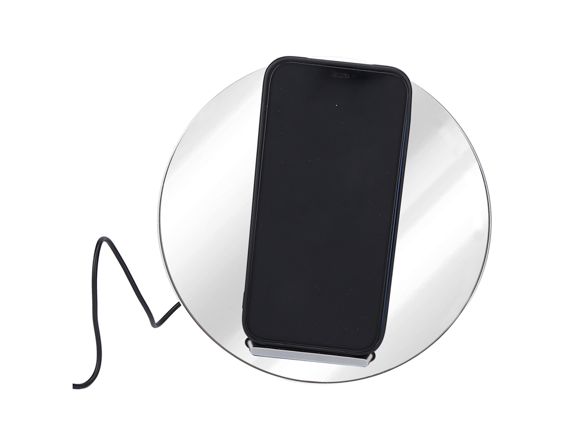 Carregador Sem Fio Certificado Qi Quick Charging Station Mirror Surface para Iphone com S/MARCA