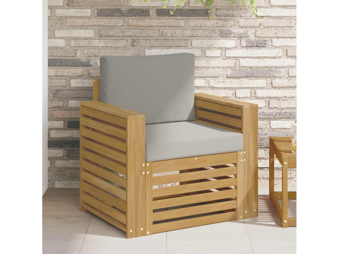 Vidaxl Conjunto De Sofás Para Exterior Poliéster Branco