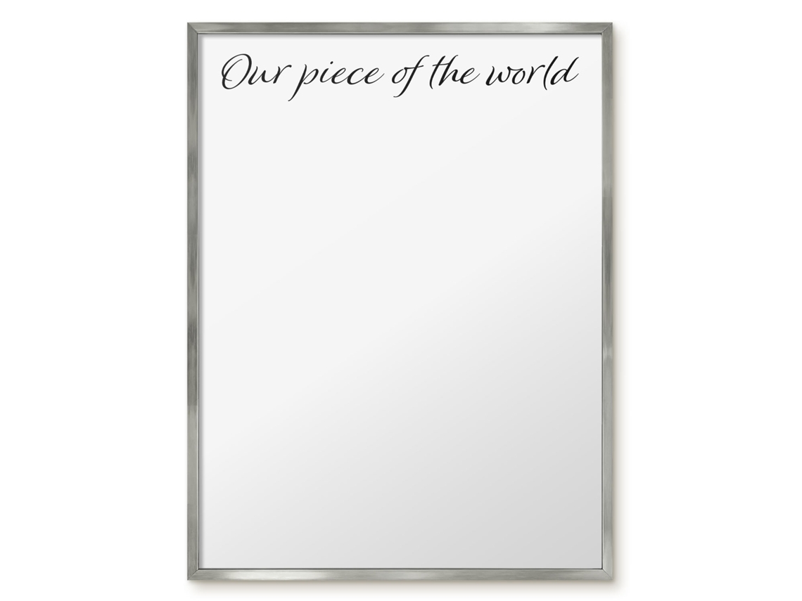 Magnetic Glass Board Our Piece Of The World For The Hall Espelharte (60x80 Cm)