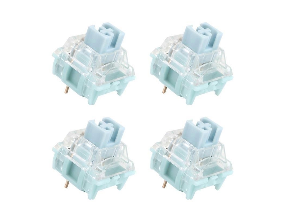 Lurelia Switches Silenciosos Ttc De 3 Pinos E 42g, Branco-azul, Para Teclado Mecânico (10/4 Unidades) Hk
