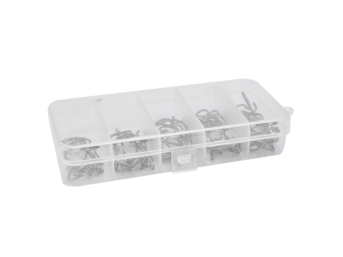 Conjunto de Anzóis de Jig para Pesca Aço Alto Carbono 50pcs