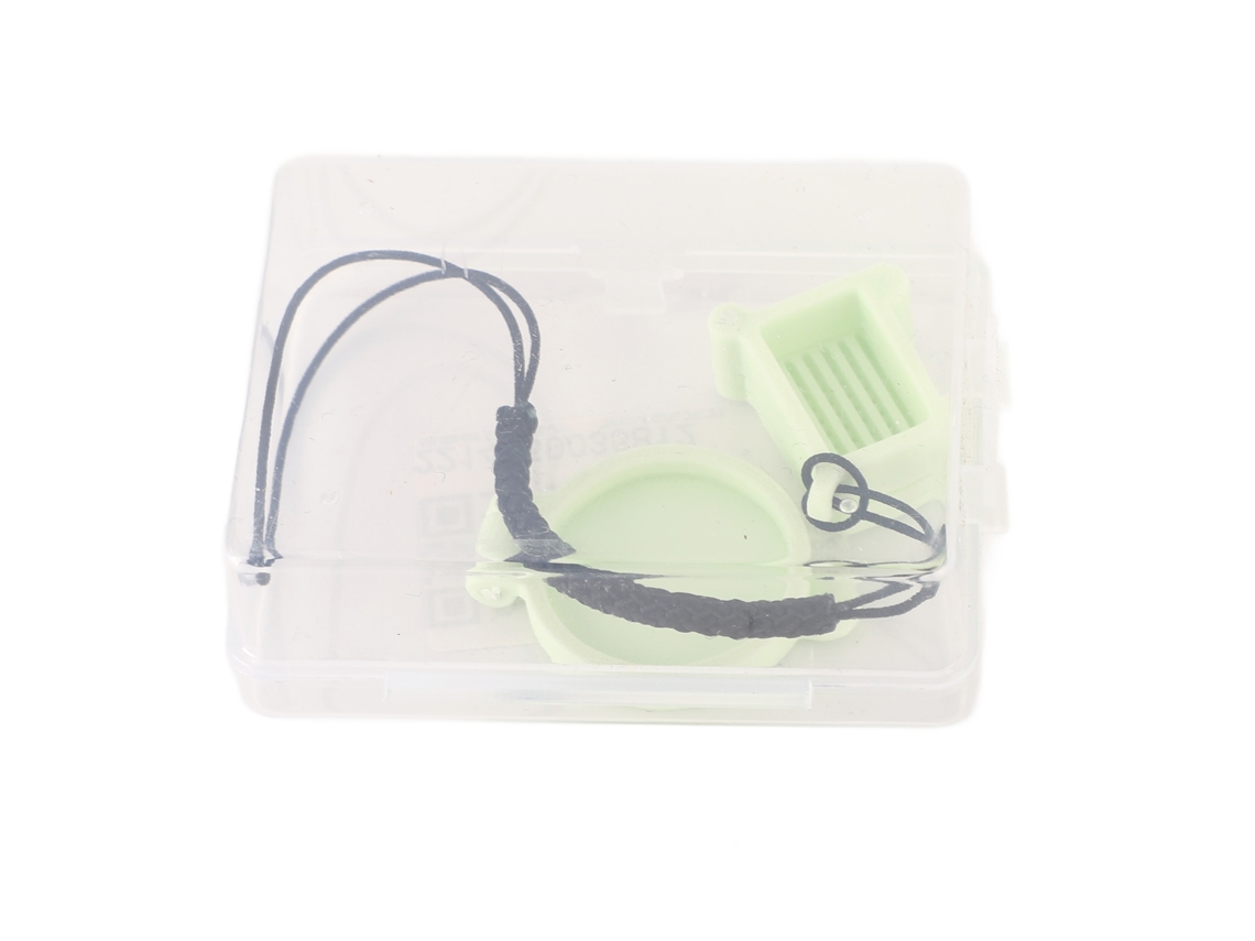 Tapa Do Botão De Obturação Da Câmera Instantânea Com Cordão Antiderrapante E Controle De Compensação De Exposição Para Wide 400 Verde Claro