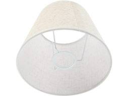 Cúpula de Tecido Bege para Lâmpada E27, Fácil de Instalar, Decoração Simples para Quarto e Sala de Estar. SFUSHOS