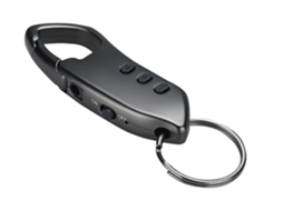 Lurelia Gravador De Voz Com Porta-chaves A01 16gb Com Usb Recarregável, Redução De Ruído, Reprodução Mp3 Para Reuniões, Palestras, Entrevistas - Preto