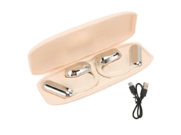 Fones De Ouvido Bluetooth 5.3 Open Ear Sem Fio Com Cancelamento De Ruído Para Música Prata