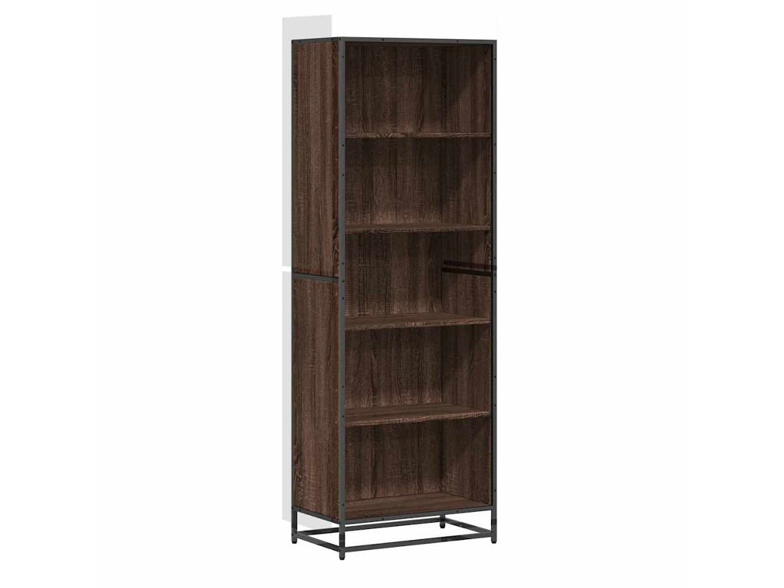 Bookcase, Bookcases Vidaxl Marrom Madeira Processada (n/a)