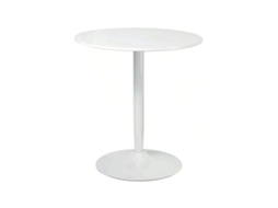 Mesa Redonda Ø70x75cm Para 2 Pessoas, Base Com Pernas De Aço E Apoios Antiderrapantes, Ideal Para Cozinha Moderna Hvorstur