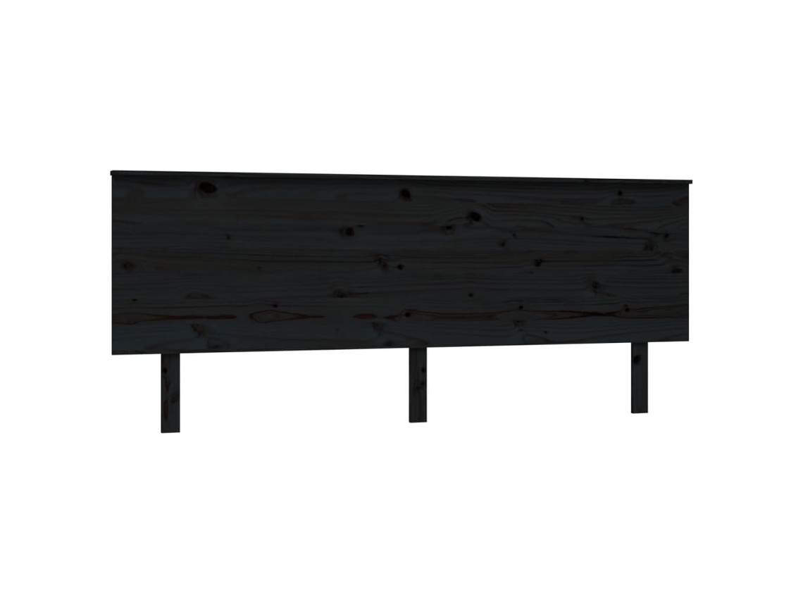 Bed Headboard, Bed Headboards Vidaxl Preto Madeira De Pinho (204 X 82.5 Cm)