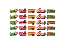 KOFIHETY 25pcs Enfeites De Natal Em Resina Para Cartões De Natal, Artesanato, Scrapbooking E Diy