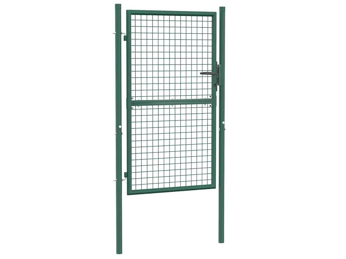 Fence Gate, Fence Gates Vidaxl Verde Aço (100 X 150 Cm)