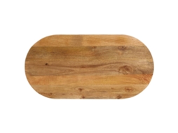 Vidaxl Tampo De Mesa Oval 110x40x3,8 Cm Madeira De Mangueira Maciça