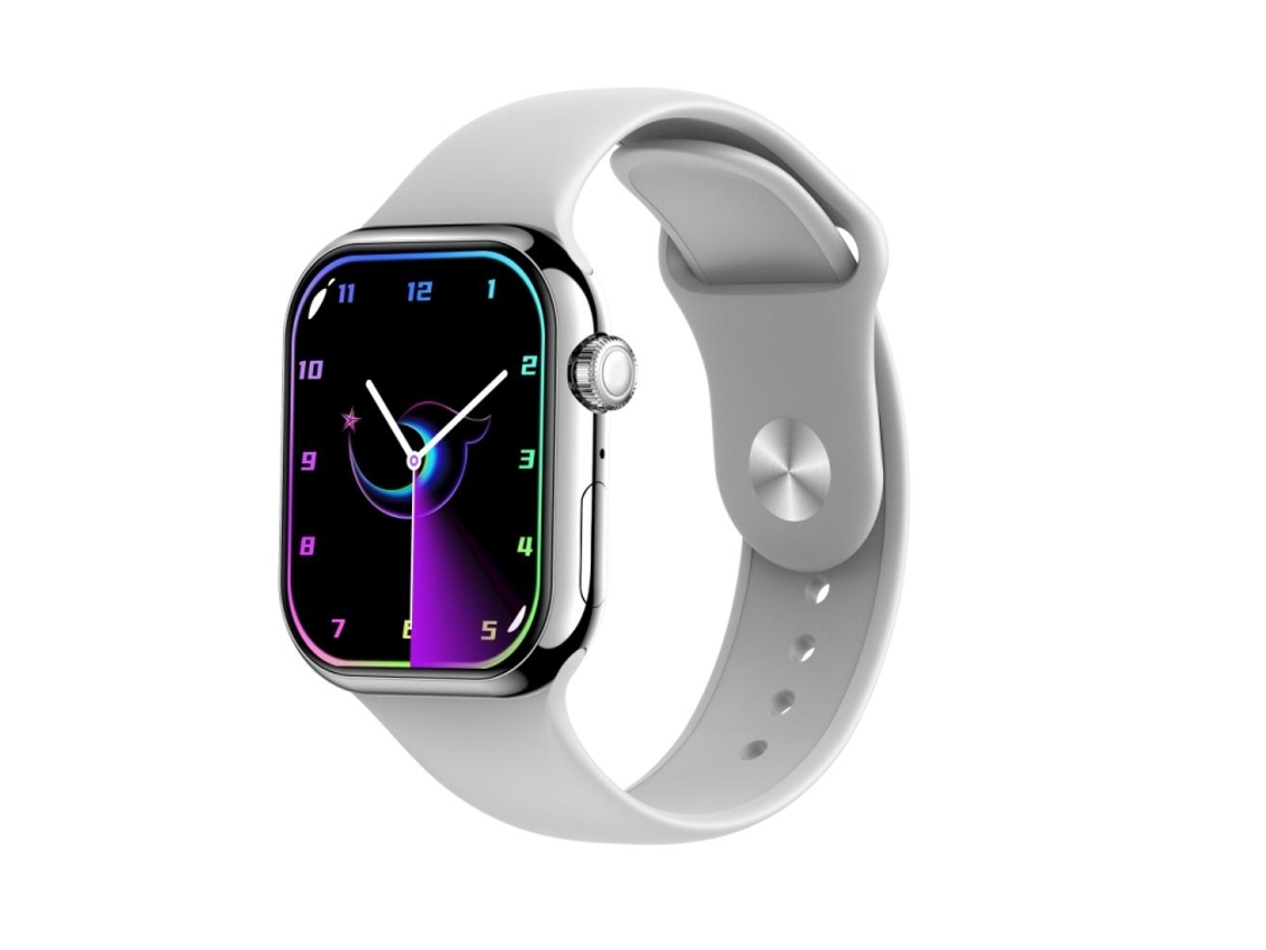 (cinza) Pulseira Inteligente Com Tela Colorida De 2,04 Polegadas E Pulseira De Silicone, Compatível Com Chamadas Bluetooth.