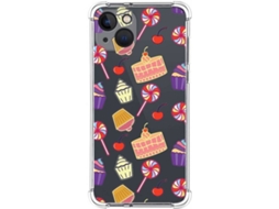 Capa iPhone 13 (6.1) TUMUNDOSMARTPHONE Doces 01 Desenhos Multicor
