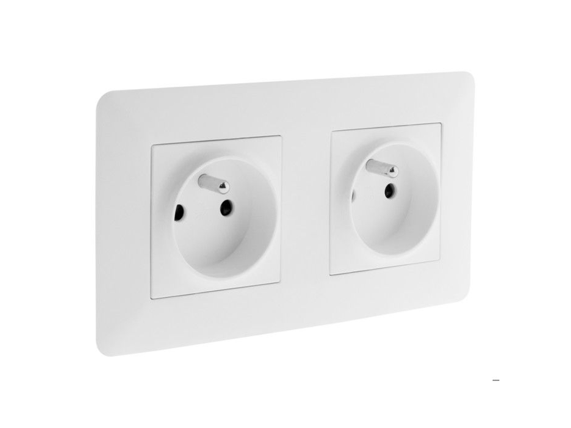 Prise 16a Branco Duplo - Artezo - Zenitech