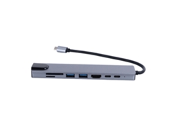 2026zentro-hub Type C 8 Portas Alta Velocidade 4k Uhd Porta Rj45 Alliado De Zinco Plug And Play Docking Station Para Pc Laptop Telefone