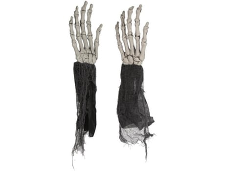 Decorações de Halloween DISFRAZZES Mãos do Esqueleto (2 Un - 60 cm)
