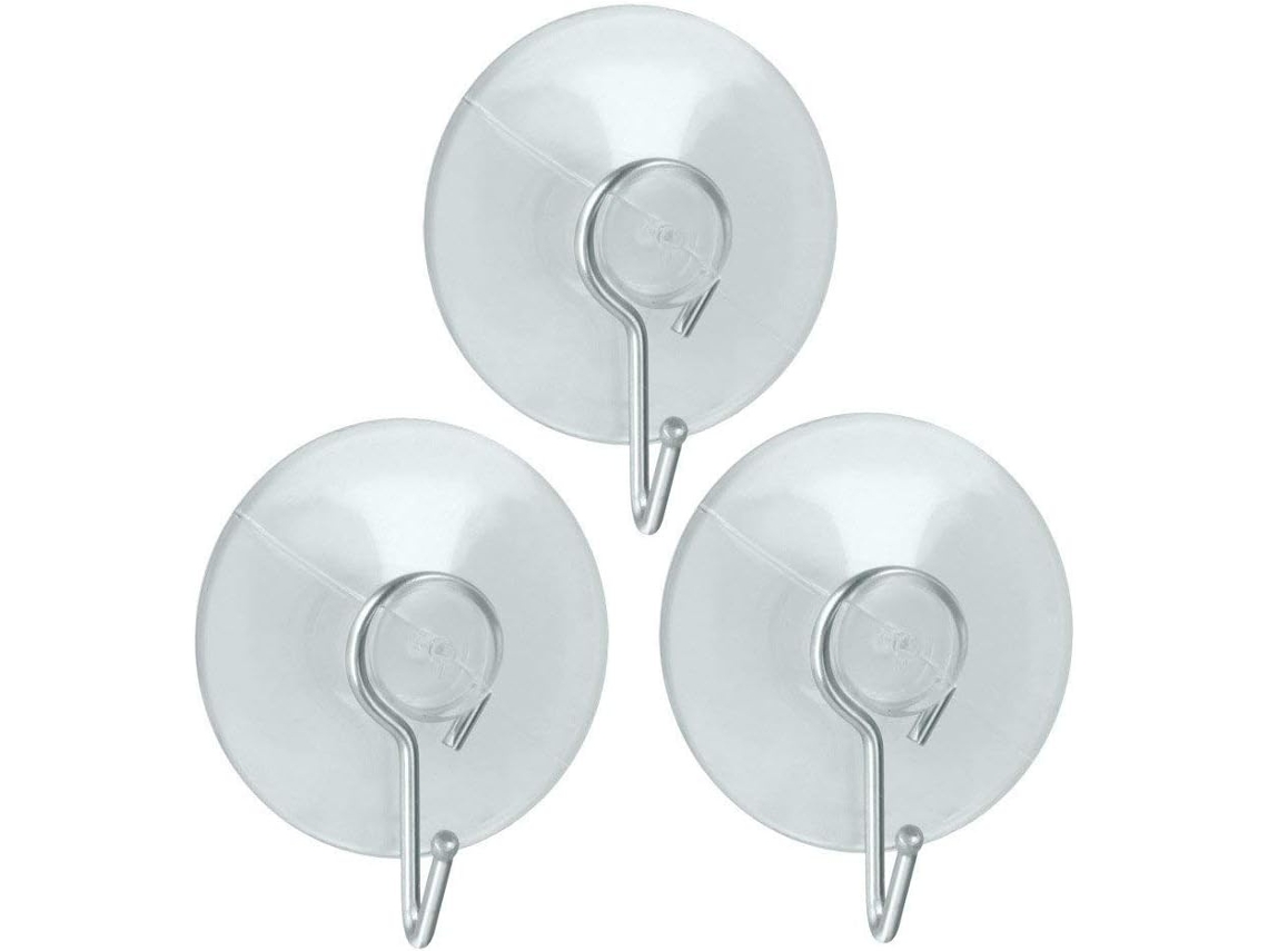 Ventosas 3 Peças, 4 Cm, Aço Inoxidável Elysve
