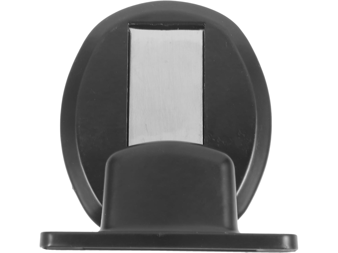Batente De Porta Magnético Invisível, Montado Na Parede, Com Ventosa E Trava De Aço Para Quarto, Com Parafusos, Preto.