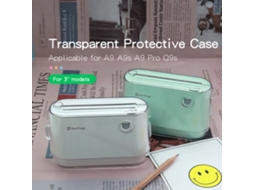 Capa Protetora Transparente Peripage com Cordão Portátil para Impressoras Térmicas Mini A9/a9s/a9 Pro/q9s
