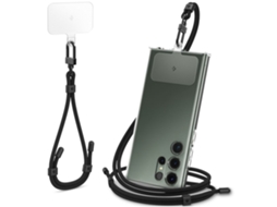 Bolsa transversal e cordão Spigen para celulares iOS, Android, iPhone 12, 13 e 14
