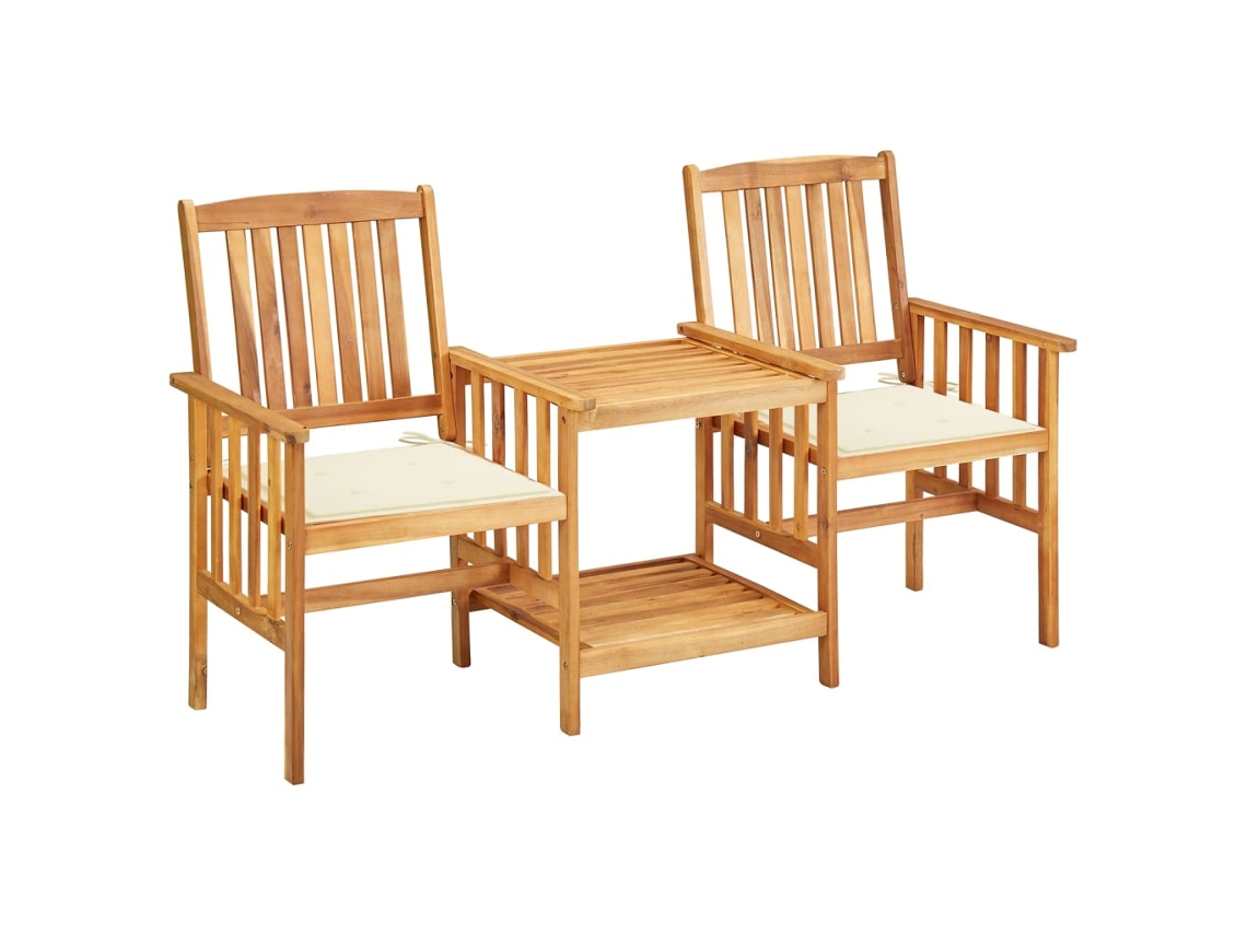 Bistro Set, Bistro Sets Vidaxl Creme Madeira De Acácia (n/a)