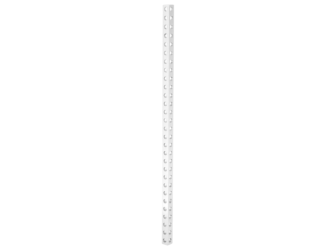 Perfis quadrados de alumínio de 8x8x232mm, acessórios para robôs, 29 furos, 3106-0029-0232