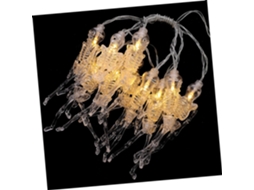 Cordão De Luzes Led Exclusivo Para Esqueleto De Halloween, Com 10 Molduras Móveis, Luzes Decorativas Para Decoração De Halloween. Gokoco