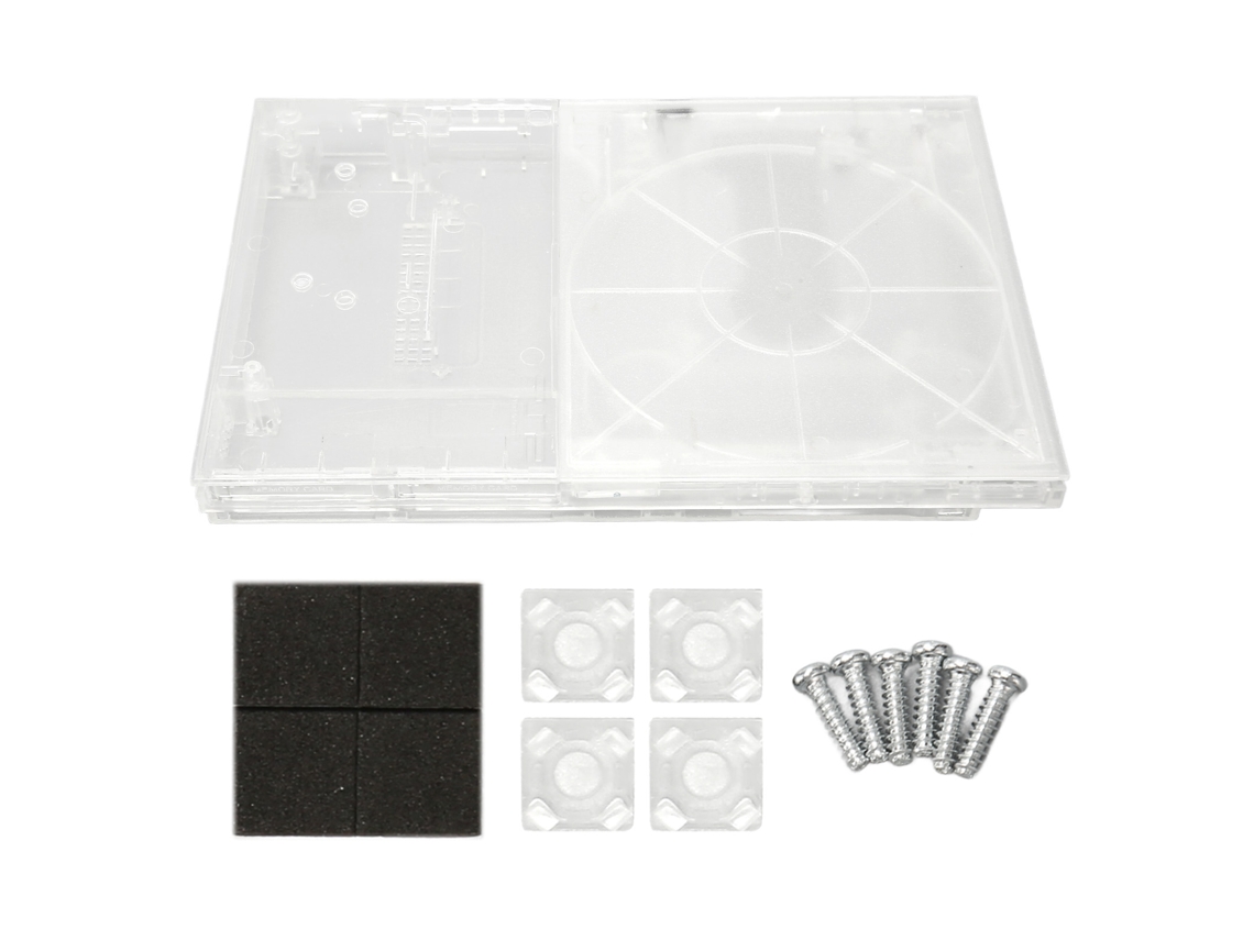 Aetheria carcaca Transparente para Ps Slim Case Diy Reposicao Console de Jogos Retro Acessorios
