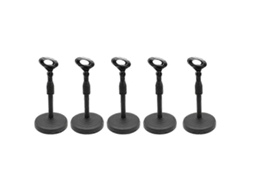 Suporte retrátil AQUAFORGE com presilha para microfone, kit de 5