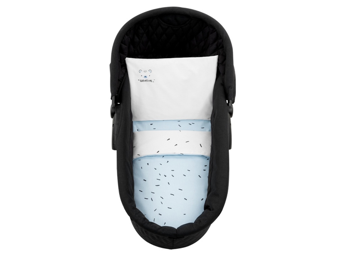 Conjunto Jogo de Cama para Alcofa 6Pçs KIKKABOO Bear With Me Azul