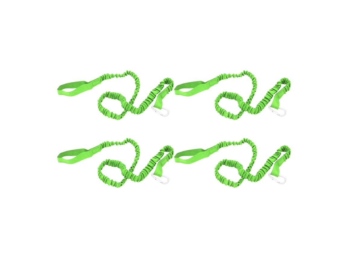 Cordões elásticos AQUAFORGE para remo de caiaque, 4 unidades, verde