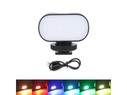Mini luz de preenchimento LED portátil ST15RGB para reuniões online, transmissões ao vivo e vlogs.