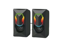 Alto Falante Usb Potente Com Graves, Subwoofer Estéreo Com Fio Dc5v E Luz Rgb Para Laptop, Tablet E Telefone. Olysi Shop