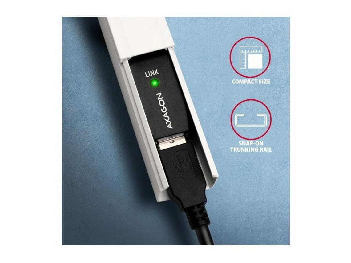Outros periféricos Axagon Adr 207 Cabo de extensão/amplificador ativo USB 2.0 Am > Af 7,5 m