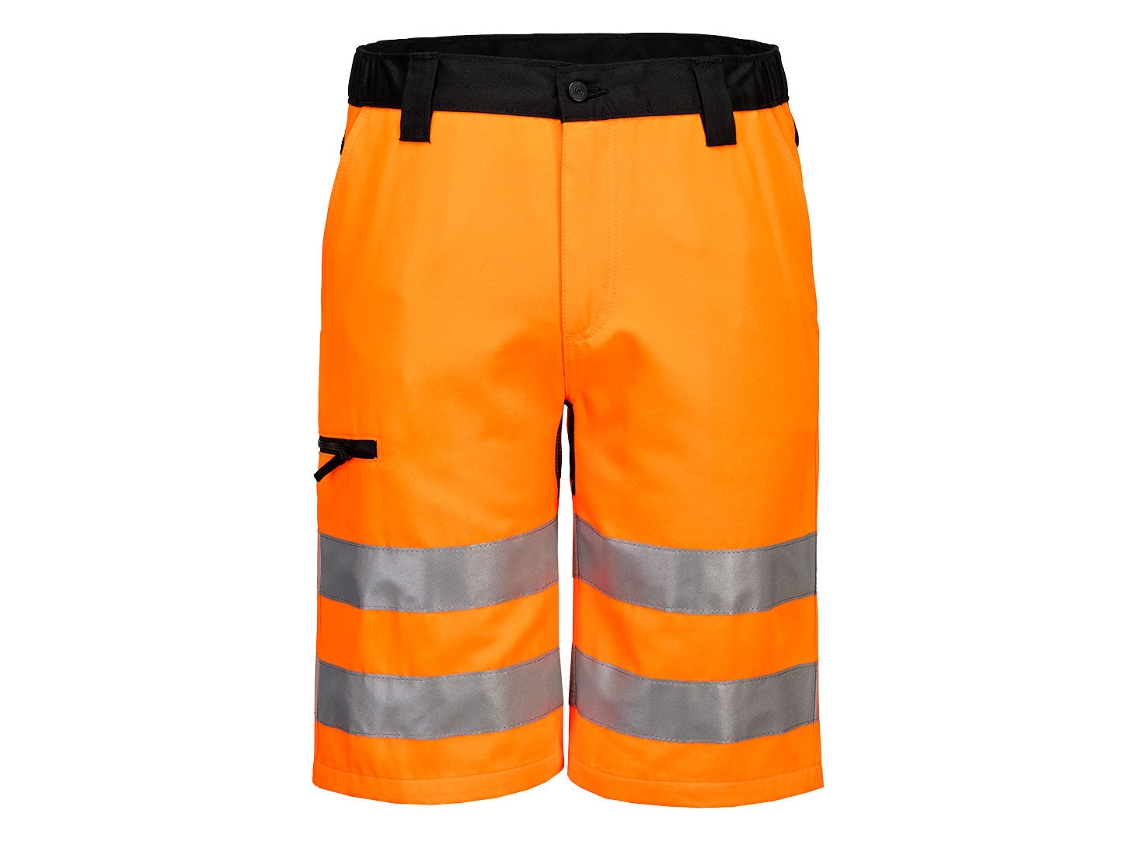 Bermuda De Trabalho De Alta Visibilidade Ecológica Wx2 | Verão Naranja/negro / 36