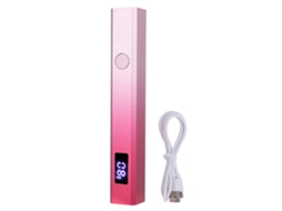 Lâmpada De Unhas Portátil Com Lcd 3w Bateria Recarregável 395-405nm Timer 20s/60s Alumínio