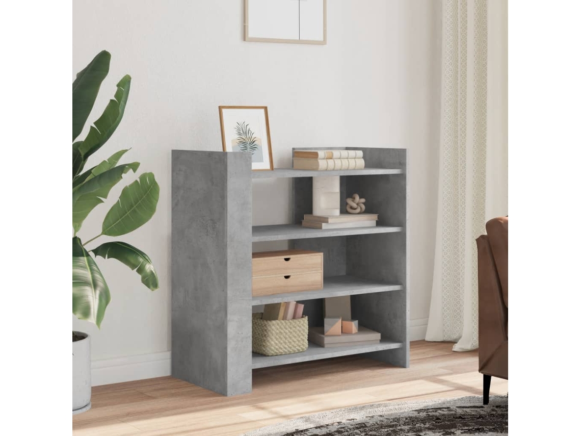 Aparador 73,5x35x75 cm Derivados de Madera Cemento Gris