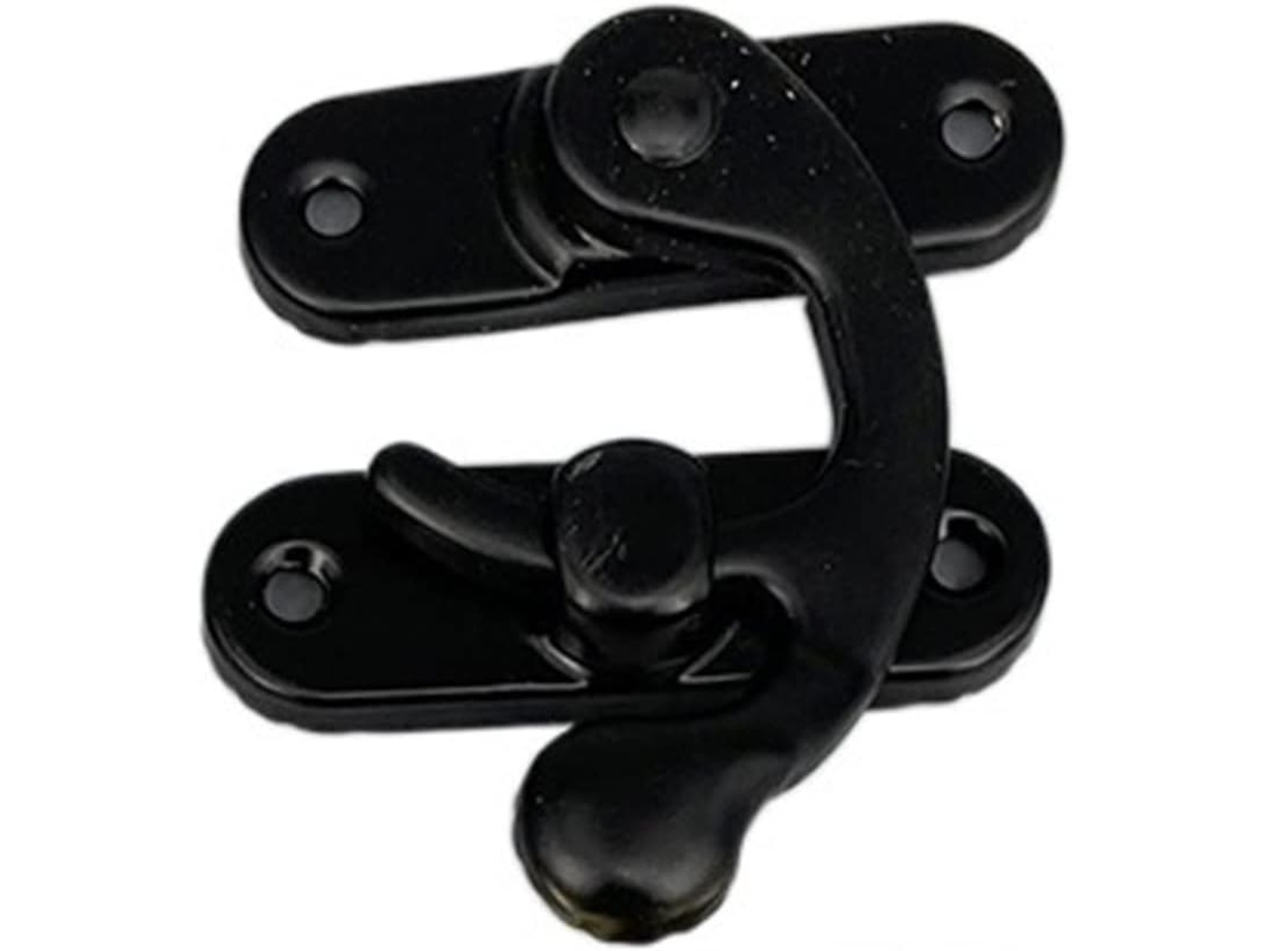Fecho De Metal Antigo Com Gancho Decorativo, Trava Em Forma De Chifre Para Caixa Joias Madeira, Cadeado Com Parafusos
