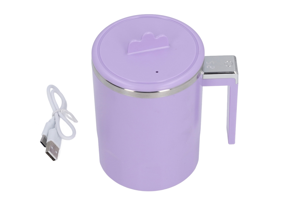Caneca recarregável de aço inox com tampa e ímans para café, leite e chá 350ml LAXISCREED