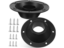 Base de mesa para autocaravana em alumínio castanho com 2 peças