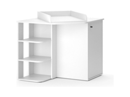Trocador VICCO Kristian, Branco, 85 x 86,2 cm com porta e compartimentos abertos