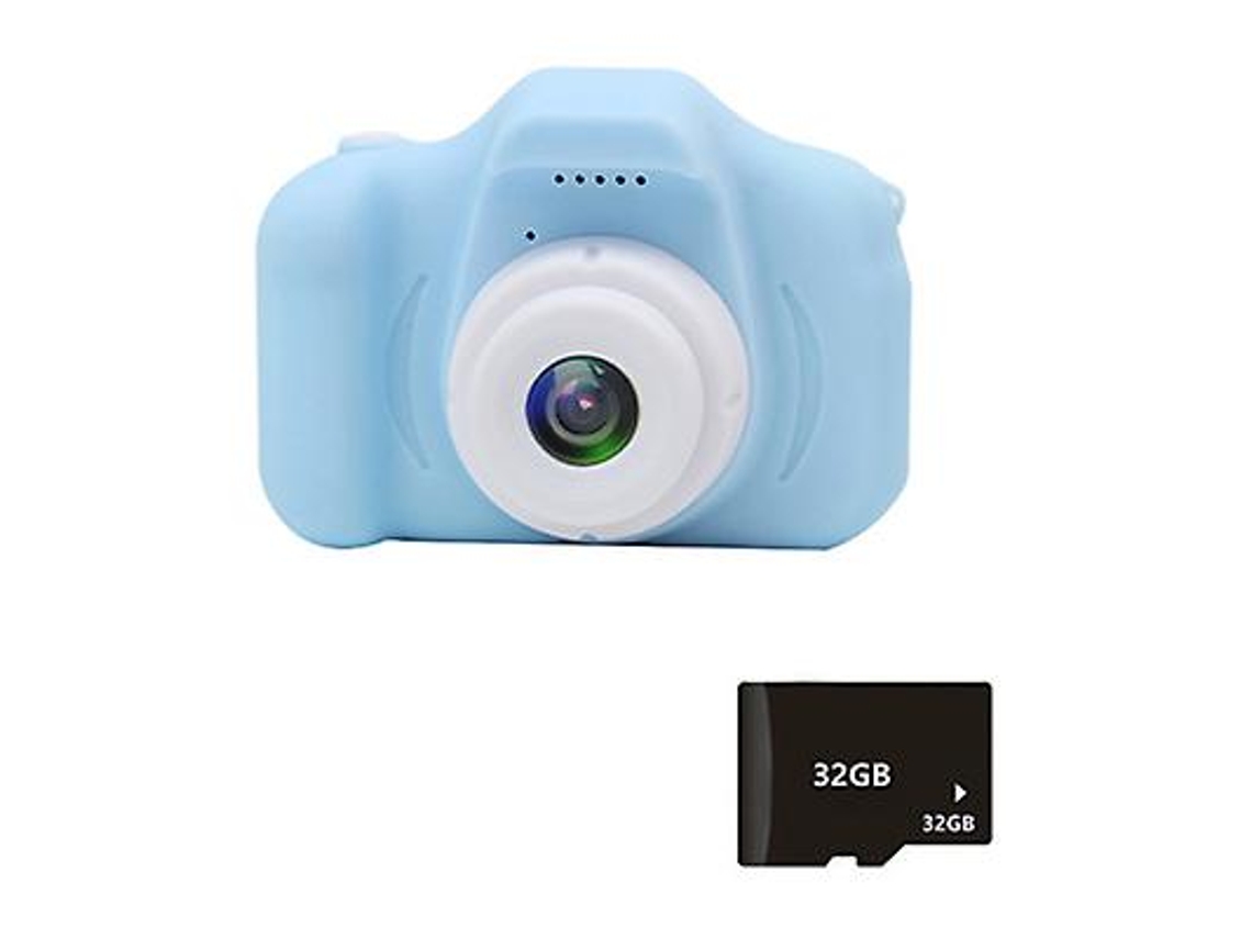 Minicâmera Infantil X2s Com Tela Colorida Hd De 2 Polegadas E Recarregável Brilvibera
