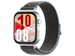 Bracelete para Huawei Watch Fit 4 Pro 4 3 XIAOMOYU nylon trançado com fecho de velcro meia-noite