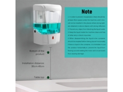 Dispensador de Sabão Automático de 700ml com Sensor de Infravermelhos LAXISCREED
